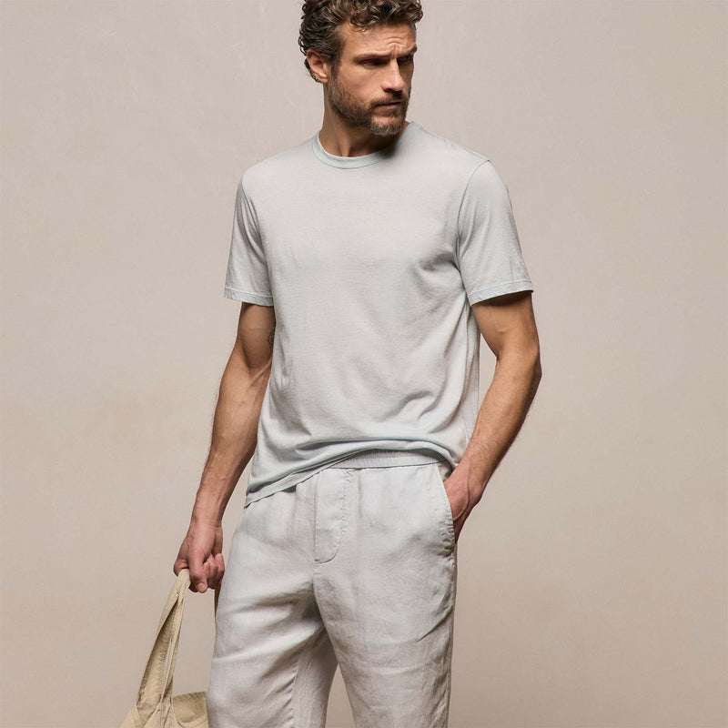 Luxe Lotus Jersey Tee in Memory | James Perse Los Angeles