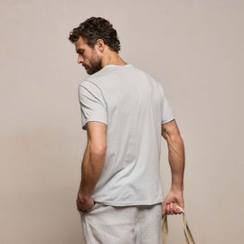 Luxe Lotus Jersey Tee in Memory | James Perse Los Angeles
