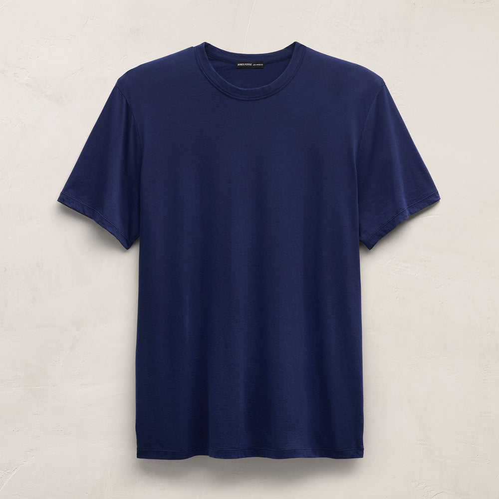 Luxe Lotus Jersey Tee in Midnight | James Perse Los Angeles