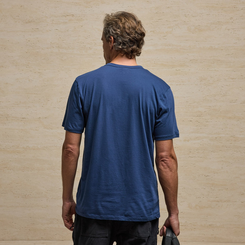 Luxe Lotus Jersey Tee in Midnight | James Perse Los Angeles