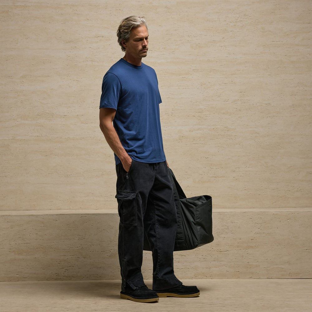 Luxe Lotus Jersey Tee in Midnight | James Perse Los Angeles