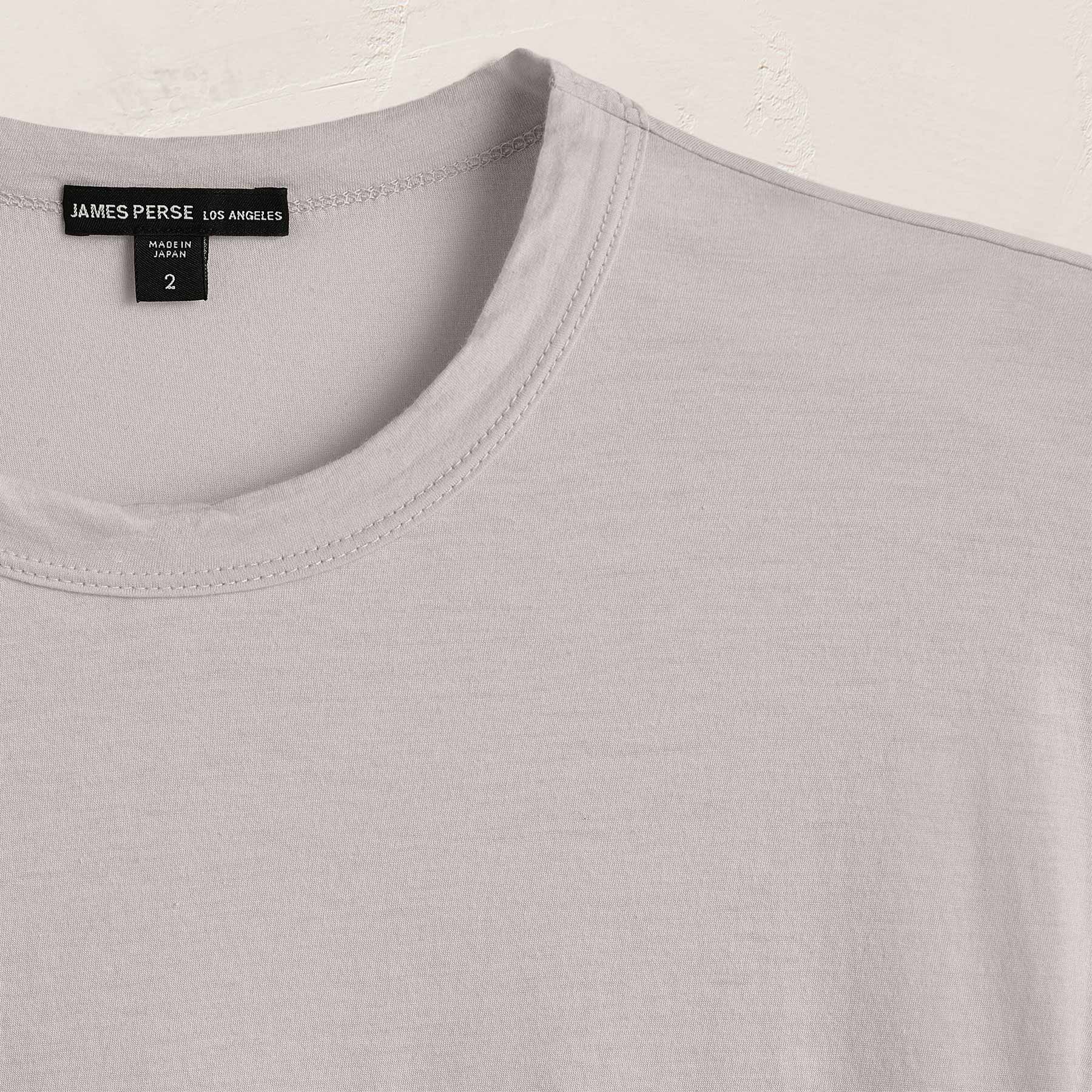 Luxe Lotus Jersey Tee in Silver | James Perse Los Angeles