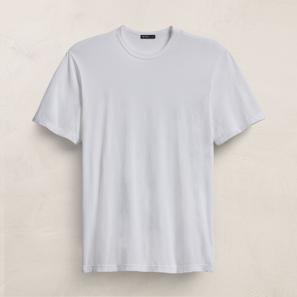 Luxe Lotus Jersey Tee in White | James Perse Los Angeles