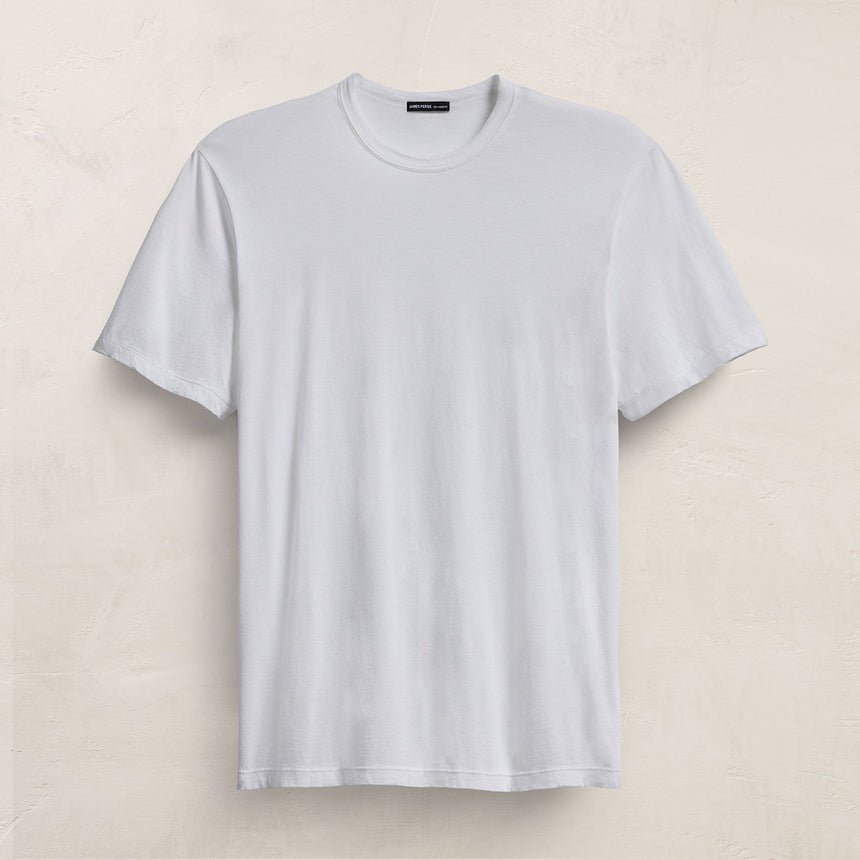 Luxe Lotus Jersey Tee in White | James Perse Los Angeles