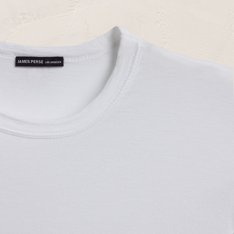 Luxe Lotus Jersey Tee - White