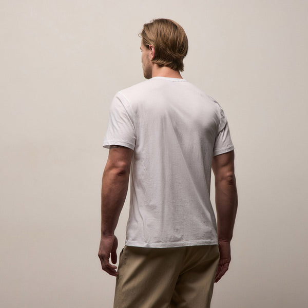 Luxe Lotus Jersey Tee in White | James Perse Los Angeles