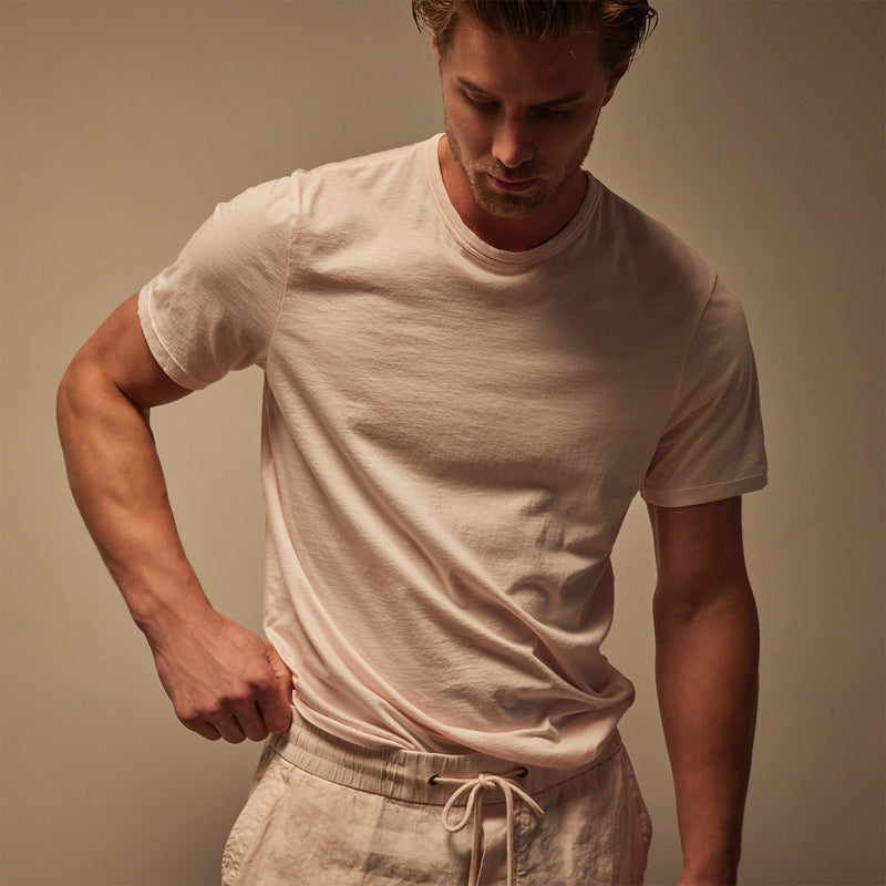 Luxe Lotus Jersey Tee in Zephyr | James Perse Los Angeles
