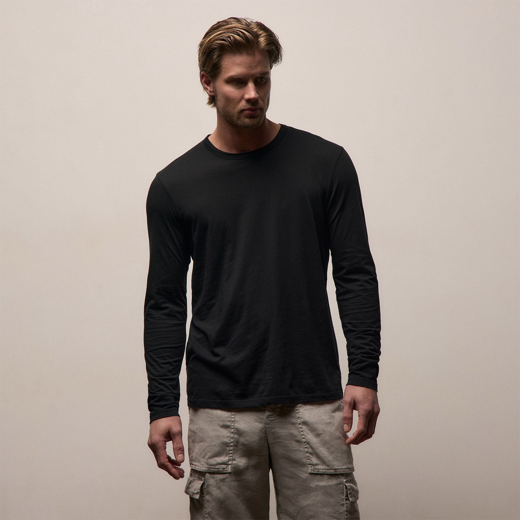 Luxe Lotus Jersey Long Sleeve from James Perse - $195