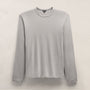 Luxe Lotus Jersey Long Sleeve in Fog | James Perse Los Angeles