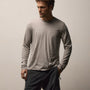 Luxe Lotus Jersey Crew in Fog | James Perse Los Angeles