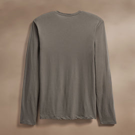 Luxe Lotus Jersey Crew in Granite | James Perse Los Angeles