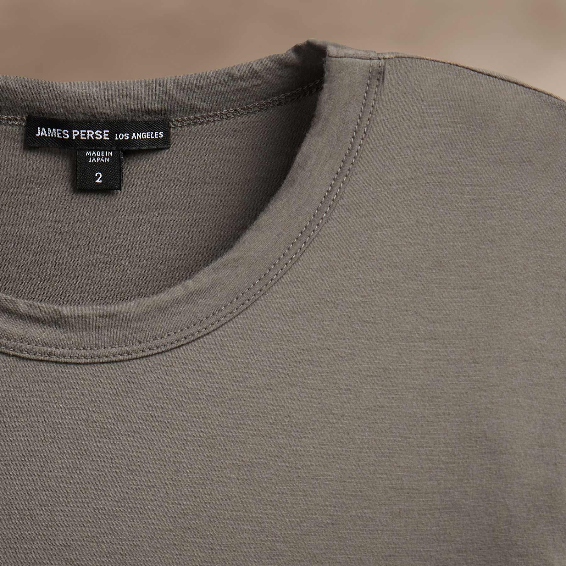 Luxe Lotus Jersey Crew in Granite | James Perse Los Angeles
