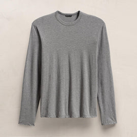 Luxe Lotus Jersey Long Sleeve - Heather Grey