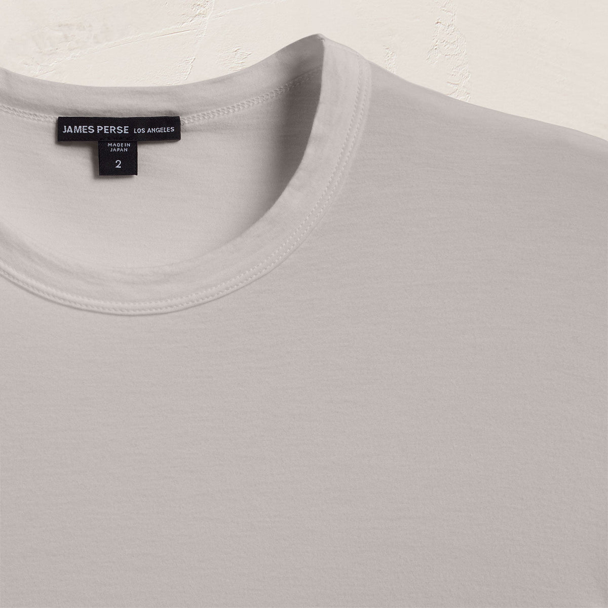 Luxe Lotus Jersey Crew in Silver | James Perse Los Angeles