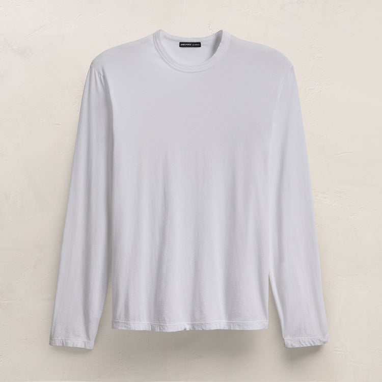 Luxe Lotus Jersey Long Sleeve - White