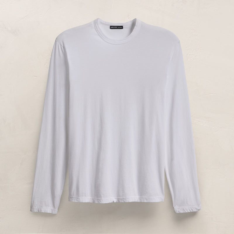 Luxe Lotus Jersey Long Sleeve - White