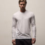 Luxe Lotus Jersey Long Sleeve in White | James Perse Los Angeles