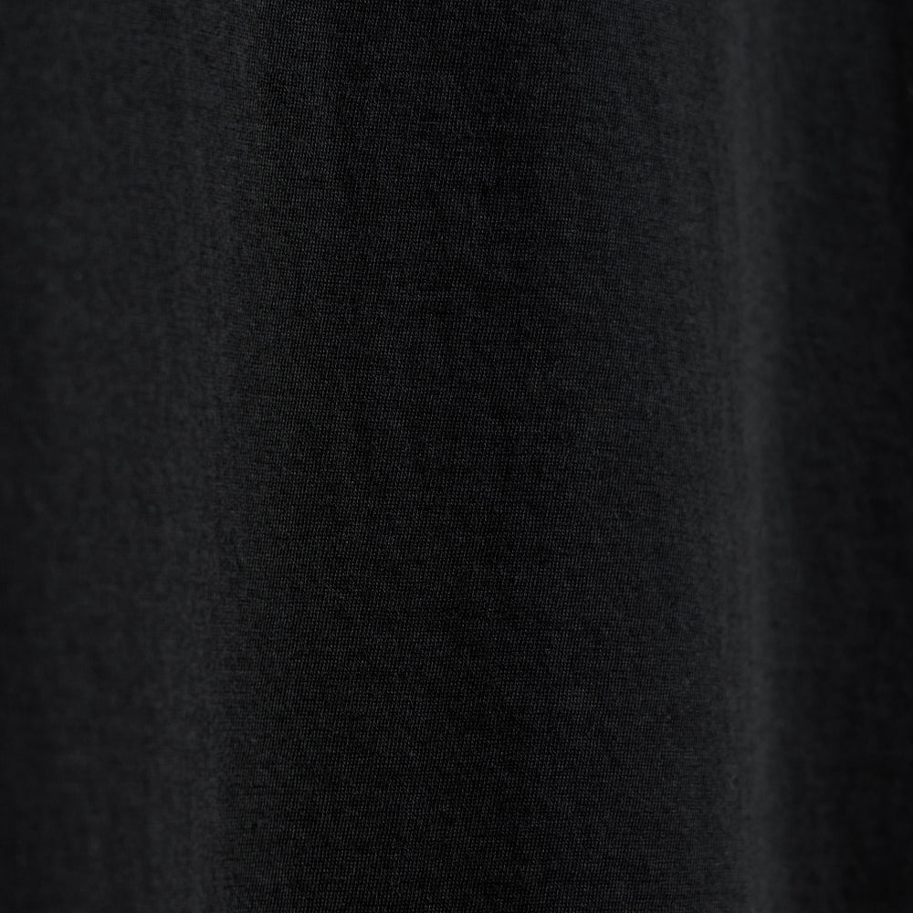 Luxe Lotus Jersey V Neck - Black