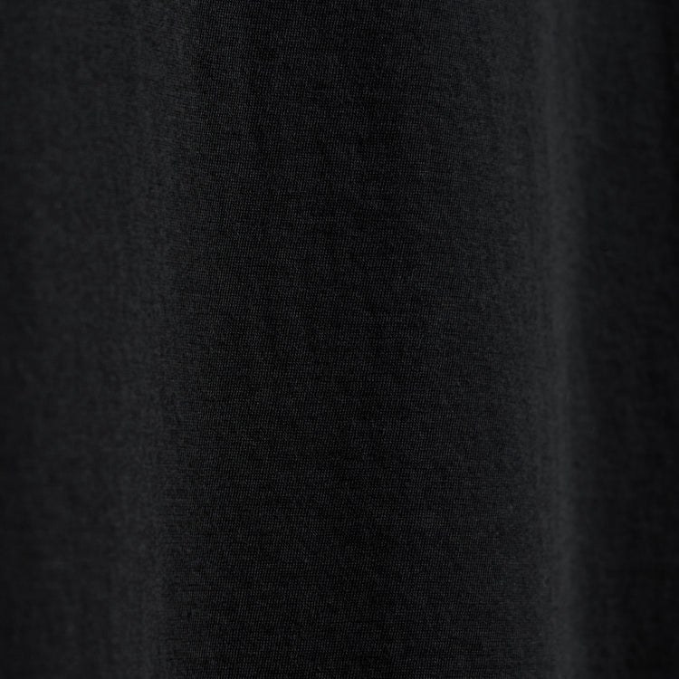 Luxe Lotus Jersey V Neck - Black