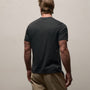 Luxe Lotus Jersey V Neck in Carbon | James Perse Los Angeles