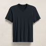 Luxe Lotus Jersey V Neck in French Navy | James Perse Los Angeles