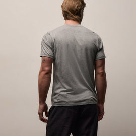 Luxe Lotus Jersey V Neck in Heather Grey | James Perse Los Angeles