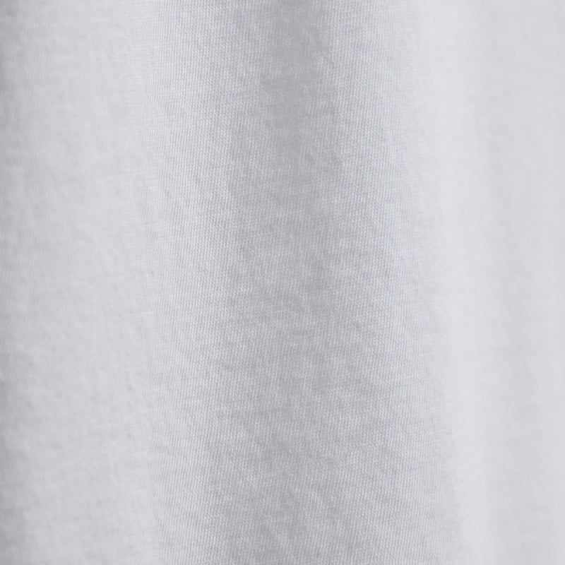 Luxe Lotus Jersey V Neck - White