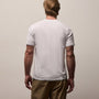 Luxe Lotus Jersey V Neck in White | James Perse Los Angeles