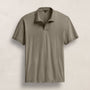 Luxe Lotus Jersey Polo in Birch | James Perse Los Angeles