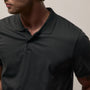 Luxe Lotus Jersey Polo in Carbon | James Perse Los Angeles