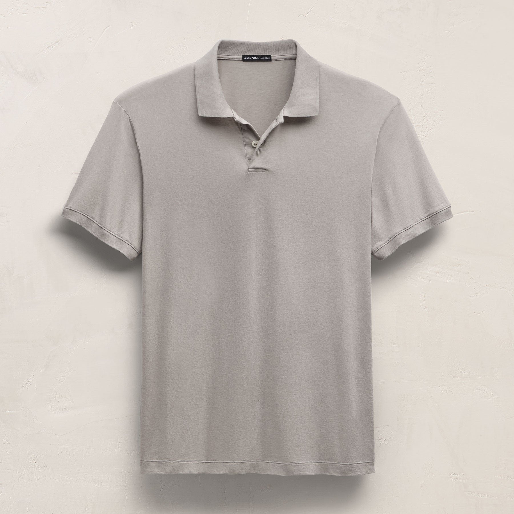 Luxe Lotus Jersey Polo in Fog | James Perse Los Angeles