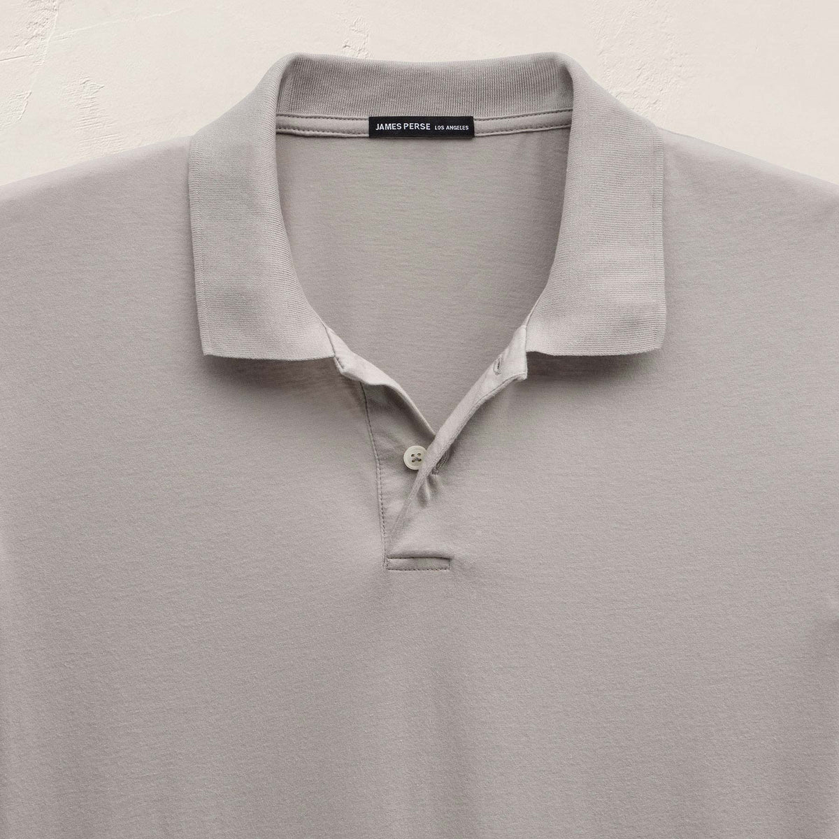 Luxe Lotus Jersey Polo in Fog | James Perse Los Angeles
