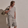 Luxe Lotus Jersey Polo in Fog | James Perse Los Angeles