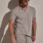 Luxe Lotus Jersey Polo in Fog | James Perse Los Angeles