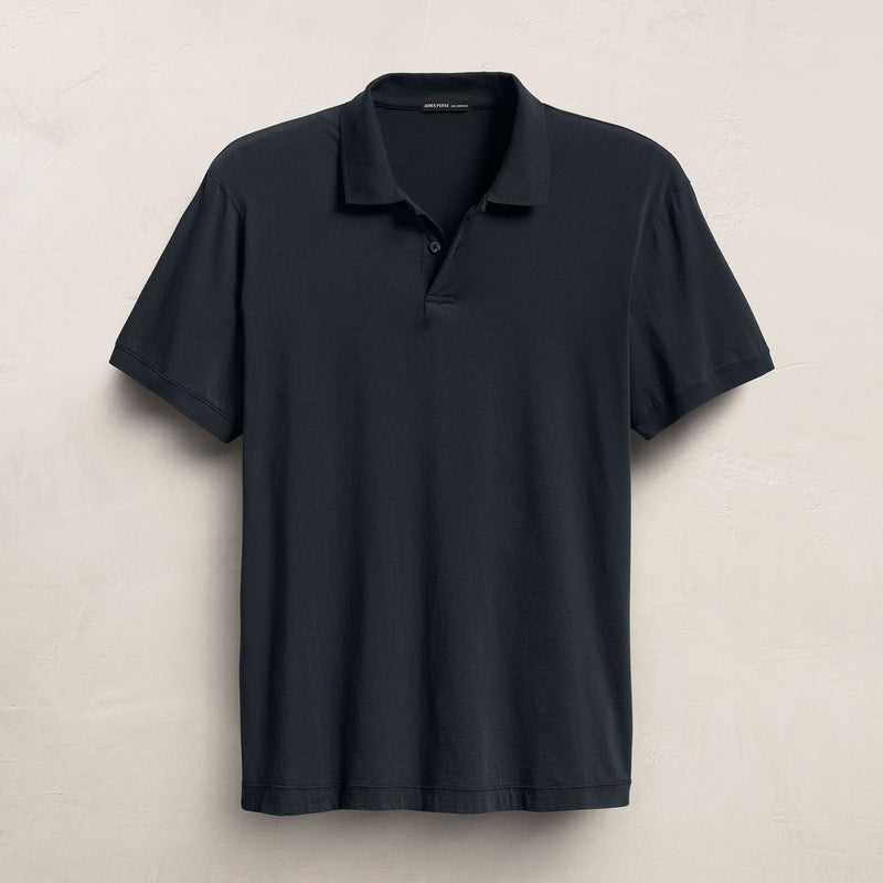 Luxe Lotus Jersey Polo in French Navy | James Perse Los Angeles