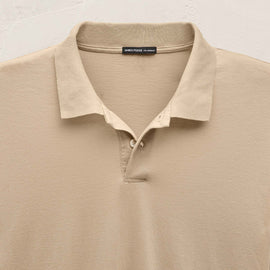 Luxe Lotus Jersey Polo in Light Khaki | James Perse Los Angeles