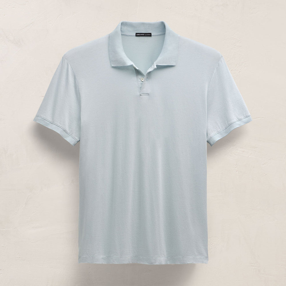 Luxe Lotus Jersey Polo in Memory | James Perse Los Angeles