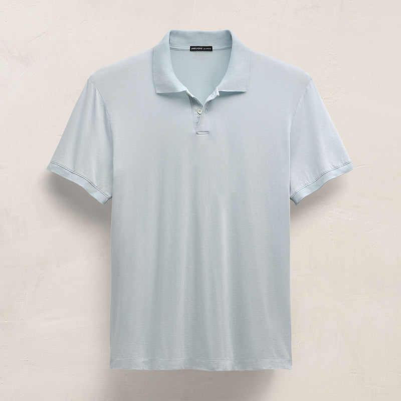 Luxe Lotus Jersey Polo in Memory | James Perse Los Angeles