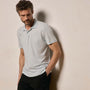 Luxe Lotus Jersey Polo in Memory | James Perse Los Angeles