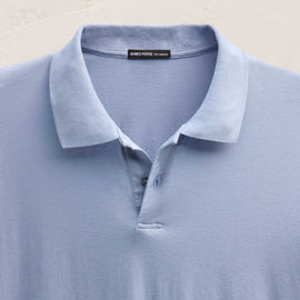 Luxe Lotus Jersey Polo in Ocean | James Perse Los Angeles
