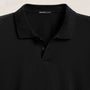 Luxe Lotus Jersey Polo in Black | James Perse Los Angeles