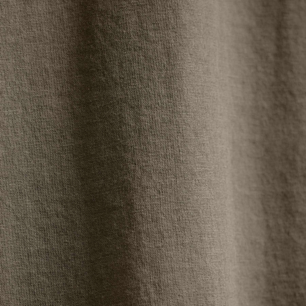 Luxe Lotus Jersey Long Sleeve Polo in Birch | James Perse Los Angeles