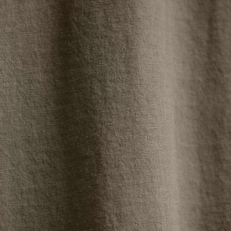 Luxe Lotus Jersey Long Sleeve Polo in Birch | James Perse Los Angeles