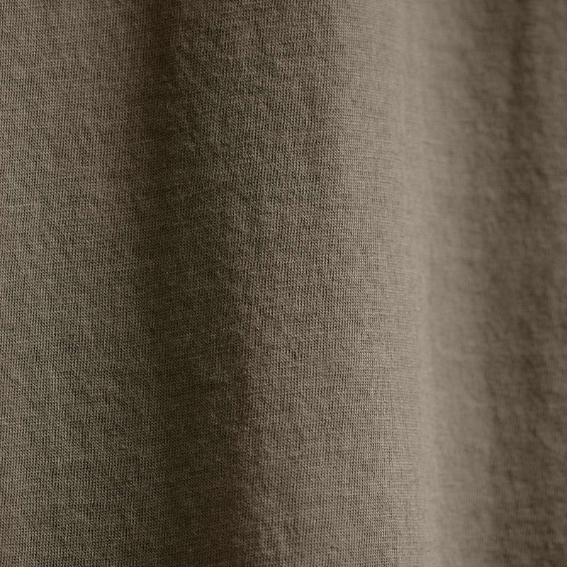 Luxe Lotus Jersey Long Sleeve Polo in Birch | James Perse Los Angeles