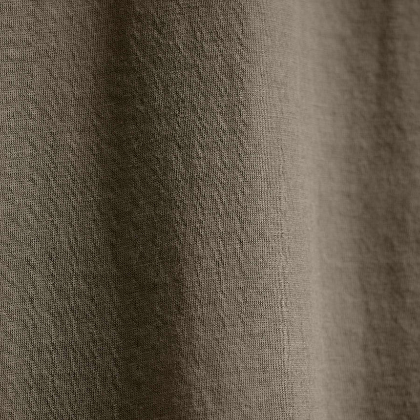 Luxe Lotus Jersey Long Sleeve Polo in Birch | James Perse Los Angeles
