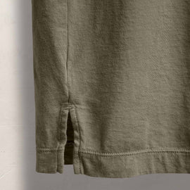 Luxe Lotus Jersey Long Sleeve Polo in Birch | James Perse Los Angeles