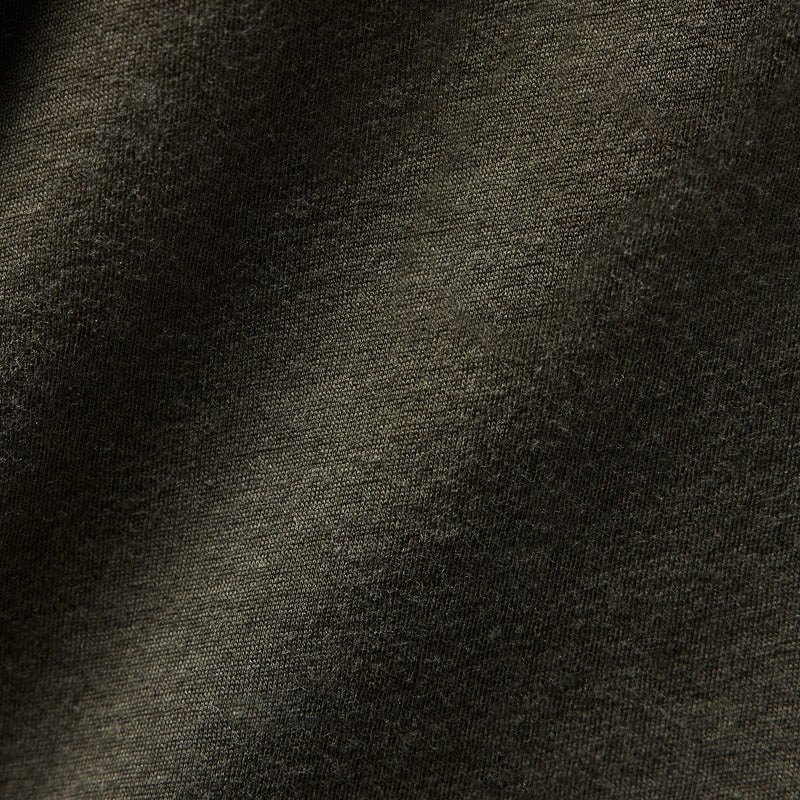 Luxe Lotus Jersey Long Sleeve Polo in Dark Olive | James Perse Los Angeles