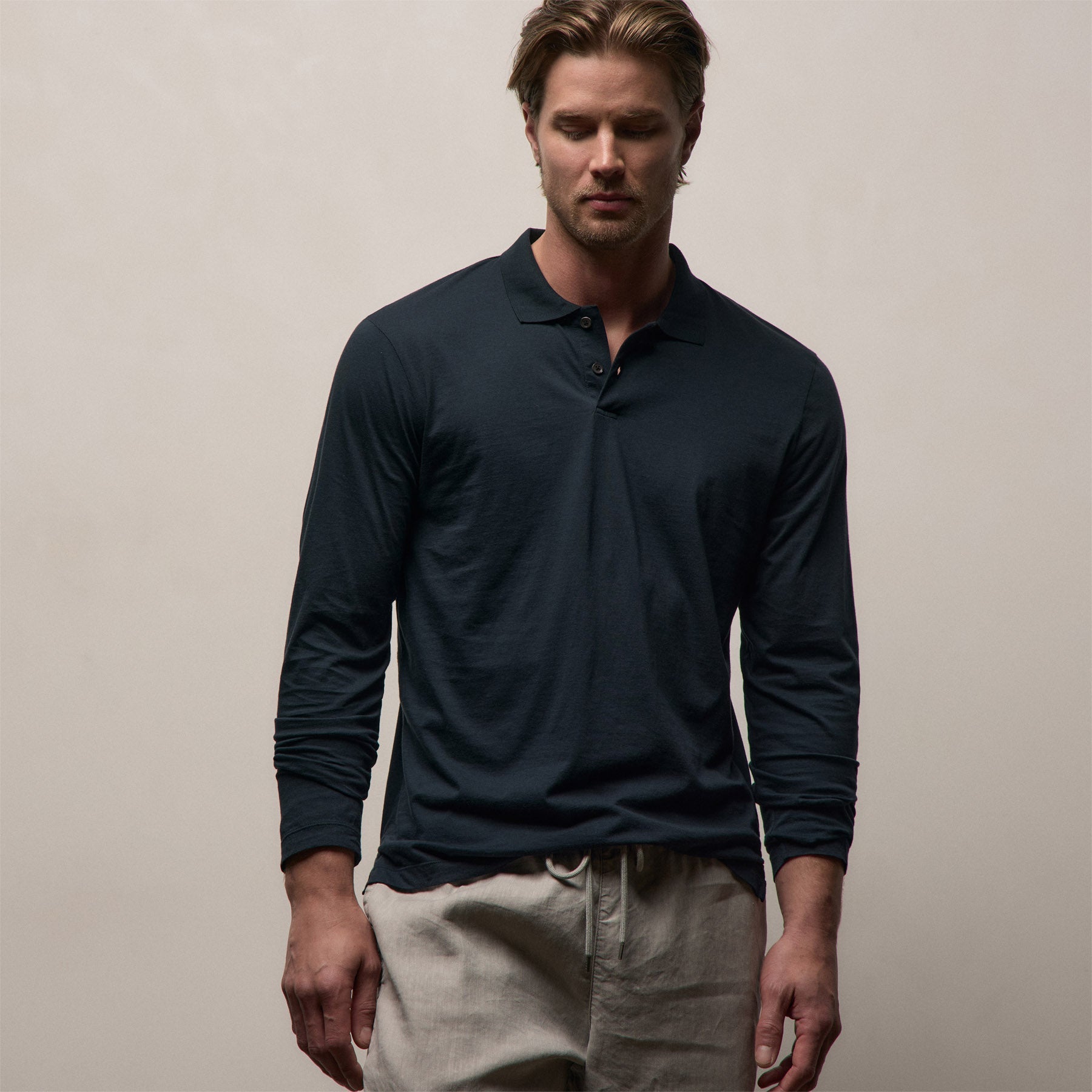 トップス OVY Two Layers Long Sleeve Polo Two Layers Long Sleeve Polo | OVY