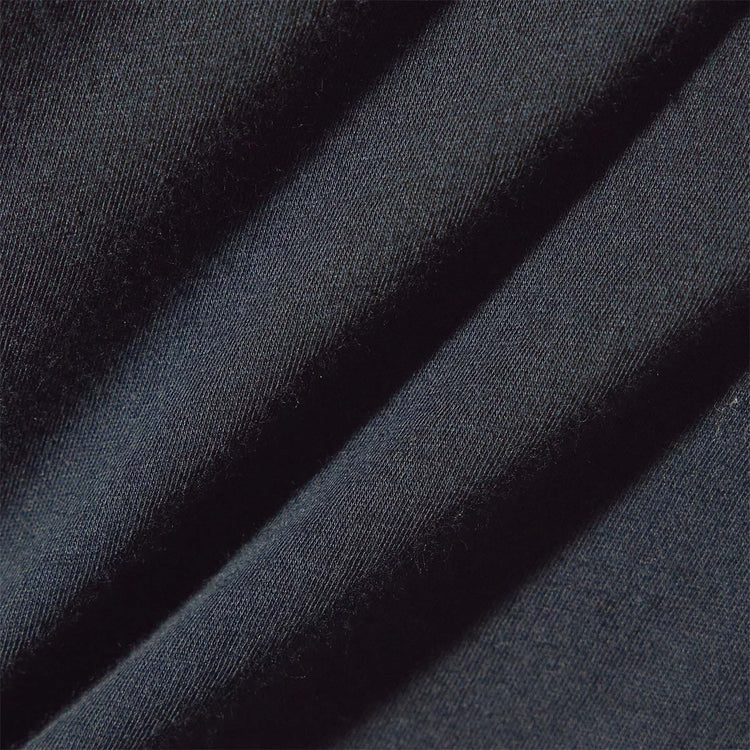 Luxe Lotus Jersey Long Sleeve Polo in French Navy | James Perese Los Angeles