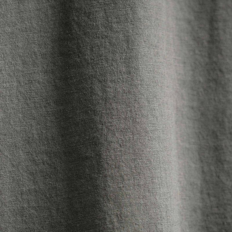 Luxe Lotus Jersey Long Sleeve Polo in Granite | James Perse Los Angeles